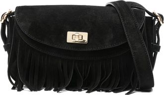 Sandro Borsa a tracolla mini con frange - Nero