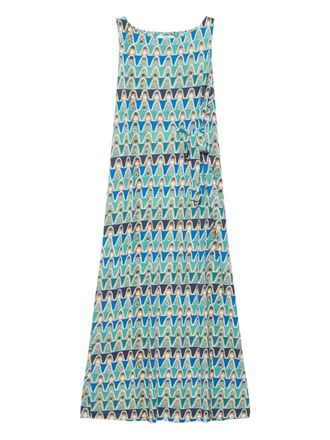 Maliparmi geometric-print dress - Blue