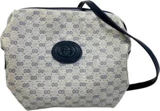 Gucci Pre-owned Canvas gucci-bags - Dames - Vintage Schoudertas - Blauw - ONE Size - Vintage