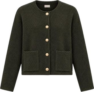 Marella Emmabituro Cardigan - Knitwear - Mujer - Verde - M
