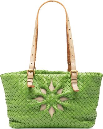 Bottega Veneta Tweedehands Nappa Intrecciato Marquise Flower Tote