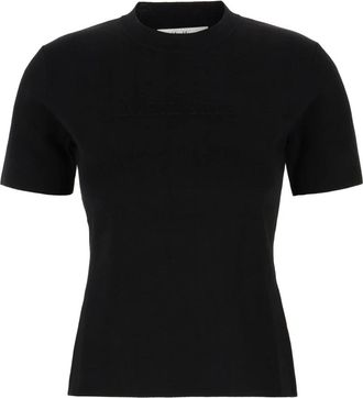 Max Mara Tops, Dames, Zwart, S, Katoen, Casual Katoenen T-shirt voor Vrouwen