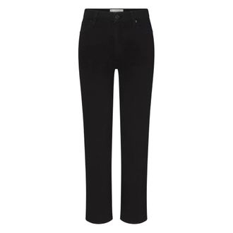 Frame Denim Straight Jeans, female, Black, Size: W24 Straight Jeans