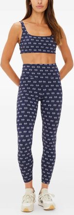 The Upside high-waisted geometric-print trousers - Blue