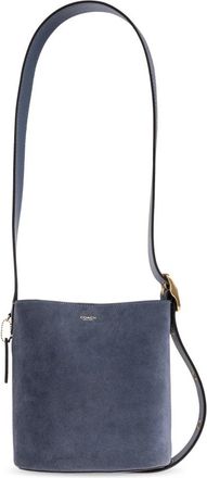 Coach Bleecker Bucket Bag 21 - Dames - Schoudertassen - Blauw - ONE Size - Leer - Tassen