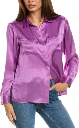 Frame Denim Frame Denim Slim Fit Silk Shirt