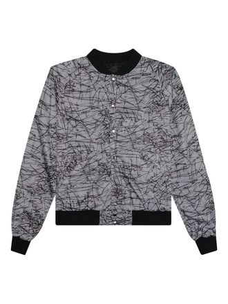 Rta Atticus printed bomber jacket - men - Polyester - M - Black