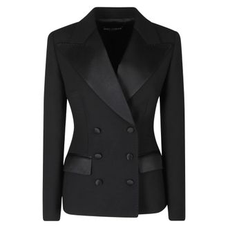 Dolce & Gabbana F27Jkt Humus Jas - Dames - Jassen - Zwart - Maat: S Leer