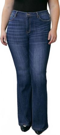 Kancan Mid Rise Flare Jean - Plus In Ashlee