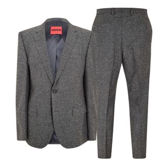 HUGO BOSS Mens Getlin232x 10245013 01 Suit in Open Grey - Size 42 (Chest)