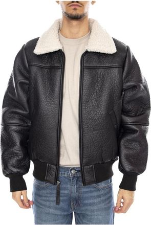 Alpha Industries Jassen, Heren, Zwart, M, Nylon, B-15 MOD Bomberjack