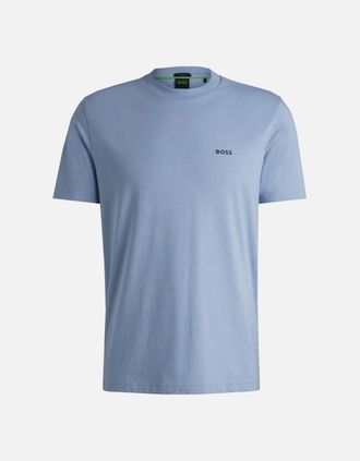 HUGO BOSS Mens Hugo Boss Mens Blue Regular Fit T-shirt. - Size: 44