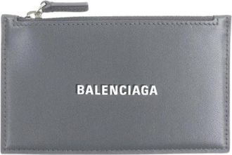 Balenciaga Pre-owned Card Case - unisex - Vintage Accessoires - Grijs - ONE Size - Leer - Vintage
