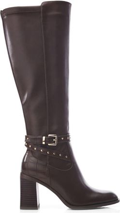 Moda in Pelle Umah Snake Print Heeled Boots