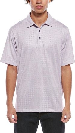 Cutter & Buck Pike Double Dot Print Stretch Polo Shirt