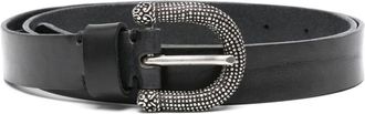 P.A.R.O.S.H. buckle leather belt - women - Calf Leather - M - Black