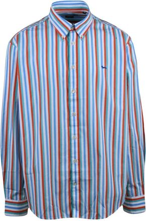 Harmont & Blaine Casual Shirts - Heren - Casual Overhemden - Veelkleurig - M - Katoen - Overhemden