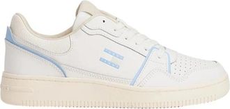 Tommy Jeans Witte Heritage Basketbalsneakers van Leer - Dames - Sneakers - Wit - 40 EU - Leer - Schoenen