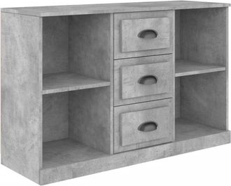 vidaXL Vidaxl - Aparador madera contrachapada gris hormigón 104,5x35,5x67,5 cm