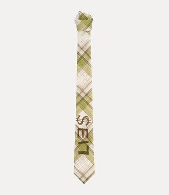 Vivienne Westwood Tie 7cm Lies Glen Check Green Men