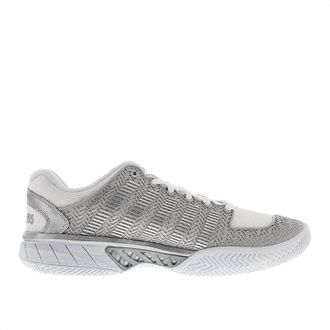 K-Swiss Womens Hypercourt Express Shoes In White/silver