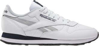 Reebok Unisex Adult Classic Leather WHITE/PUGRY3/VECNAV 5
