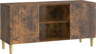 vidaXL Mueble De Tv 102 X 34,5 X 50 Cm Roble Ahumado Vidaxl