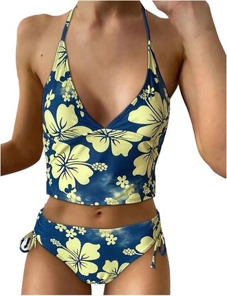 Generic Bikini for Women Strapped One Swimsuit Bikini Bikini Tie Side Thong Halter Swimsuit Set Two Piece 2025 New Swimwear Swimsuits for Women