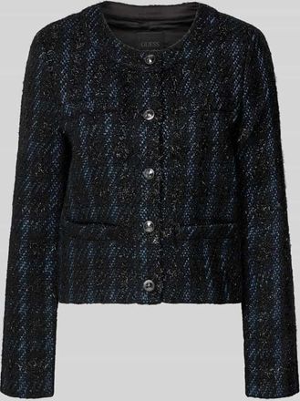 Guess Blazer mit Knopfleiste Modell ANDIE in Black, Gr&ouml;&szlig;e XL