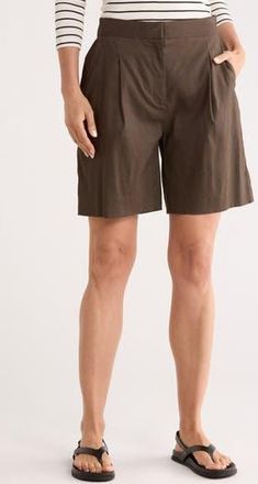 Rag & Bone Lena Linen Shorts in Midol at Nordstrom Rack, Size 10