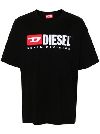 Diesel Black Logo Cotton T-shirt