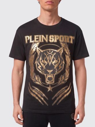 Plein Sport T-shirt in cotone con stampa grafica e logo a contrasto