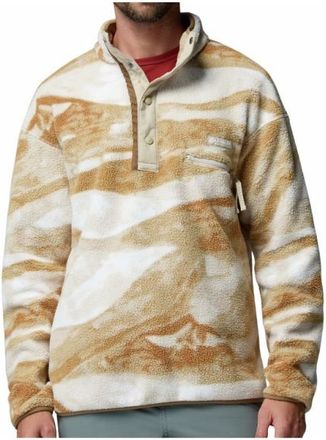 Columbia Helvetia II Printed Half Snap Fleece Fleecepullover f&uuml;r Herren | beige