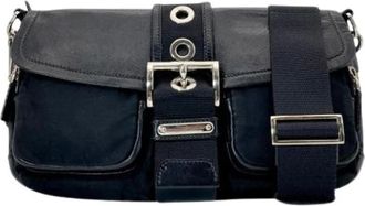 Prada Pre-owned Cross Body Bags, female, Black, Size: ONE SIZE Pre-owned Vintage Shoulder Bag