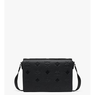 MCM Klassik Messenger In Maxi Monogram Leather