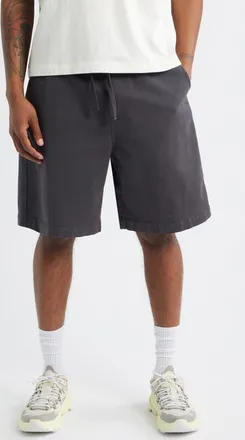Carhartt Work in Progress Floyde Lyocell & Cotton Twill Drawstring Shorts in Graphite (Garment Dyed) at Nordstrom, Size X-Large