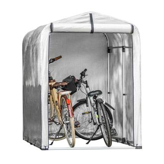SoBuy Refugio Para Bicicletas Garaje Para Bicicletas Carpas Para Bicicletas Al Aire Libre En Color Plateado, 120x176x163 Cm Kls11 Sobuy Es