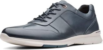 Clarks Un Tynamo Tie, mens Un Tynamo, Blue (Dark Blue Lea Dark Blue Lea), 7.5 UK (41.5 EU)