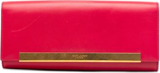 Saint Laurent Pre-owned Saint Laurent Smooth Calfskin Lutetia Flap Clutch Ladies JXUMFD4NJ04HTGMC