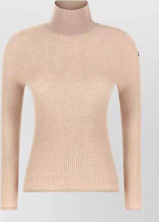 Moncler wool ribbed turtleneck sweater