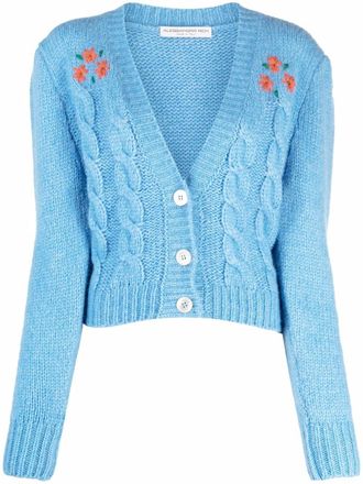 Alessandra Rich Cardigan - Blu