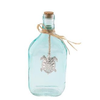 Beachcombers Bottle With Pewter Turtle in Blue at Nordstrom