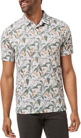 Travis Mathew Relationship Status Floral Polo in White at Nordstrom, Size Xx-Large