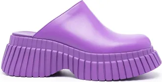 Camper BCN platform mules - women - Leather - 37 - Purple