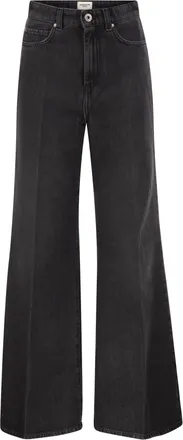 Max Mara Weekend Maxmara Wkdsport denim jeans met wijde pijpen