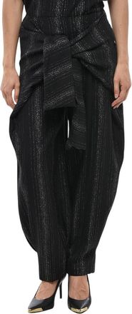 Stella McCartney Black Carrot Flat Front Pant