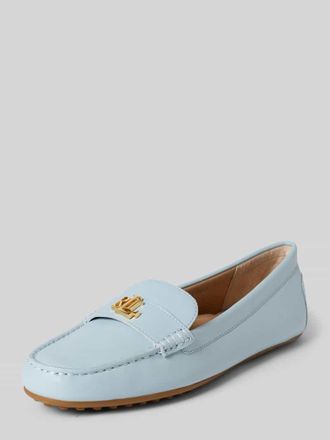 Lauren Ralph Lauren Loafer aus echtem Rindsleder Modell BARNSBURY in Hellblau, Gr&ouml;&szlig;e 38,5