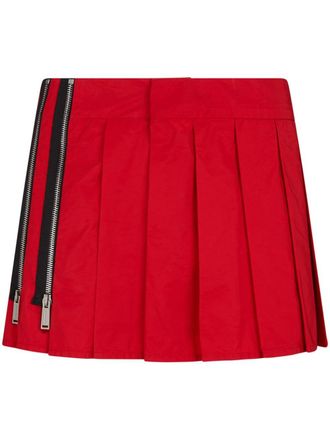 Dsquared2 pressed-crease zip-detail skirt - women - Polyester - 44