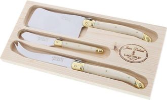 Jean Dubost 3Pc Cheese Set With Cleaver
