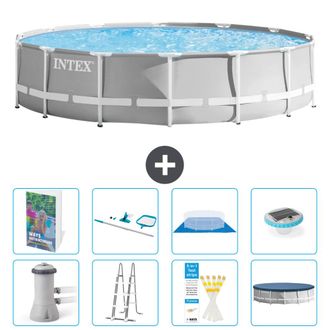 Intex Piscina Prism Frame Redonda - 427x107 Cm - 9-piezas S595